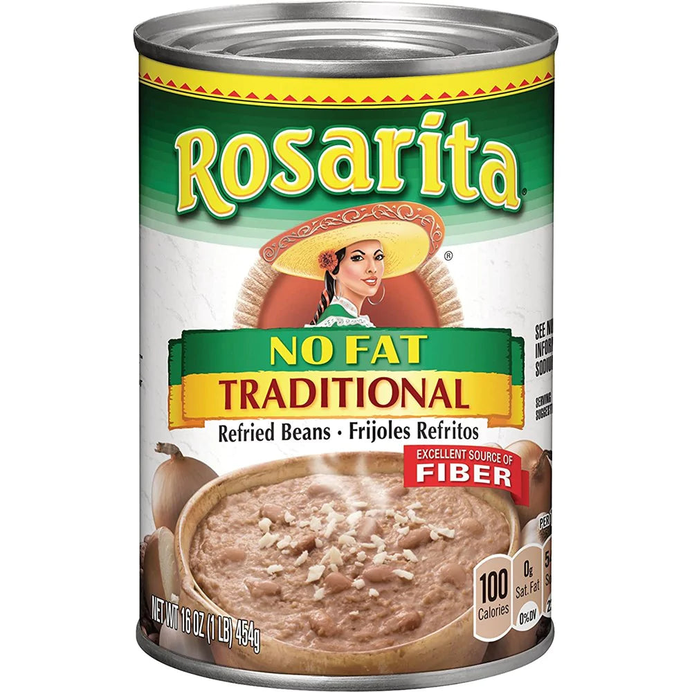 Rosarita No-Fat Traditional Refried Beans 16 oz