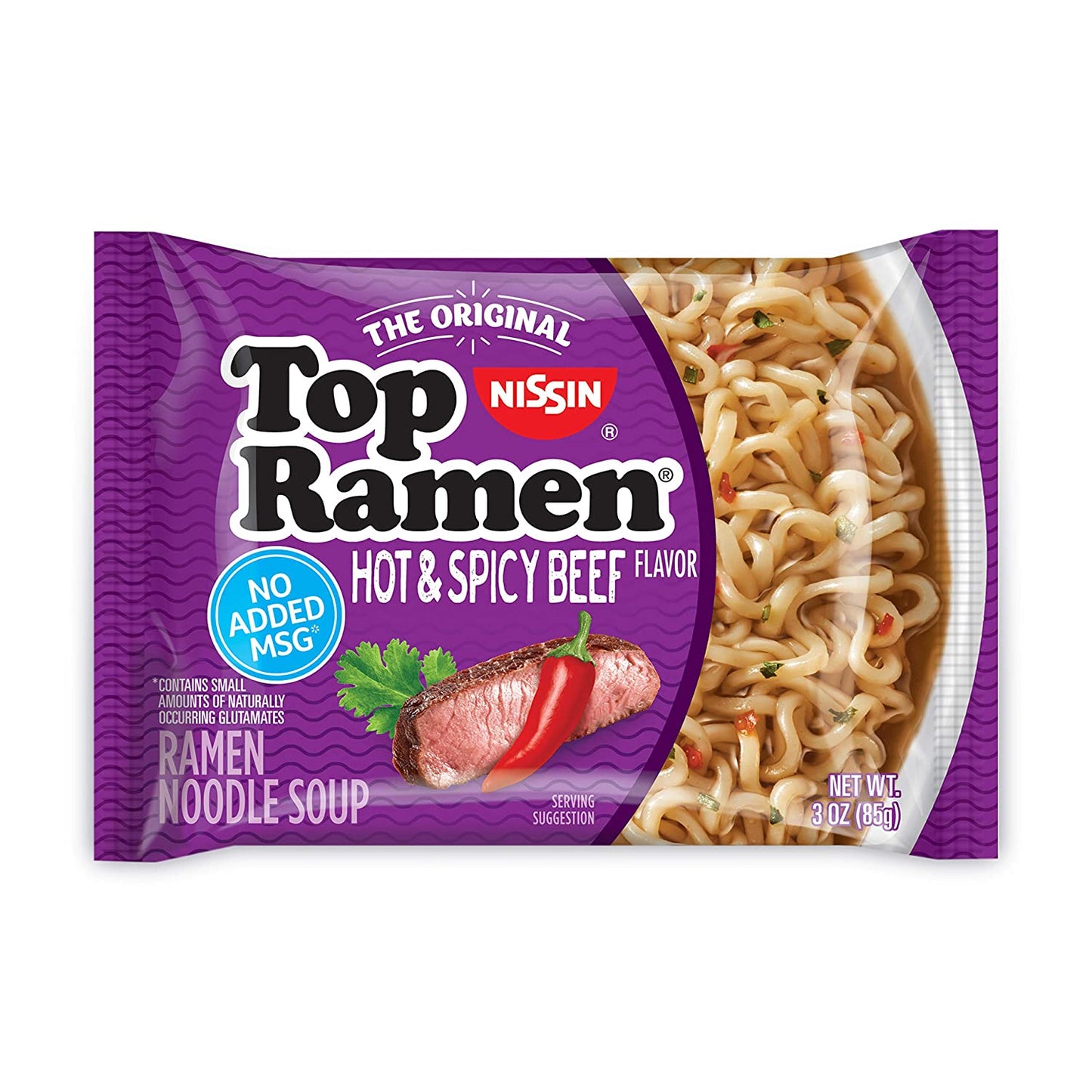 Top Ramen Noodle - Hot & Spicy Beef 3oz