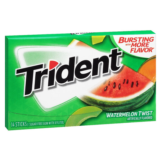 Trident Watermelon Twist Sugar Free Gum 14-Stick Pack